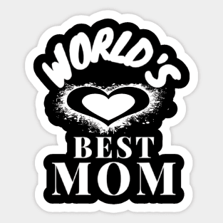 World's love best mom Sticker